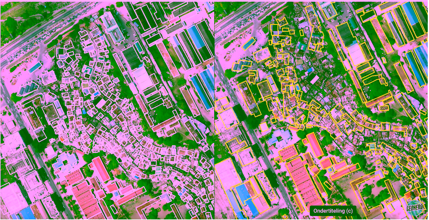 Figure 1: One drone image, different outlines