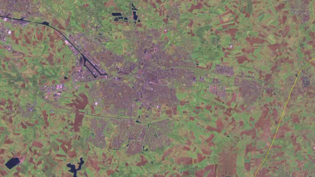 Satellite image of Enschede