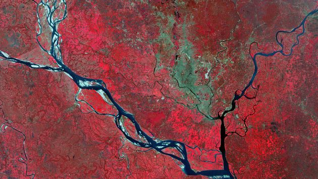 Satellite image of Dhaka, Bangladesh