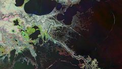 Satellite image of the Mississippi river