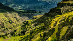 Green mountains in Ethiopia
