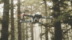 UAV in a forest