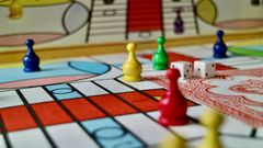 A close-up picture of a board game