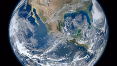 North America from low orbiting satellite