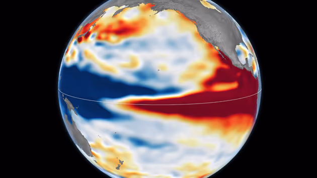 Satelllite image of El Nino