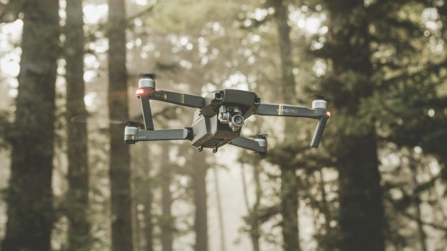 UAV in a forest
