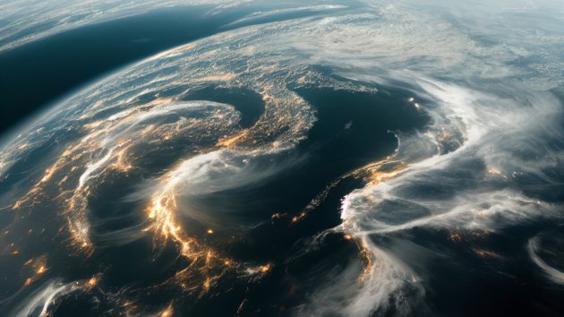 a view of the Earth from space