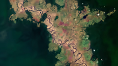 Satellite image of Likouala-aux-Herbes river, Congo