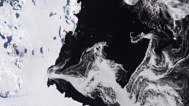 Satellite image of Terra Nova Bay, Antarctica