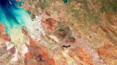 Satellite image of Kimberley region in Australia