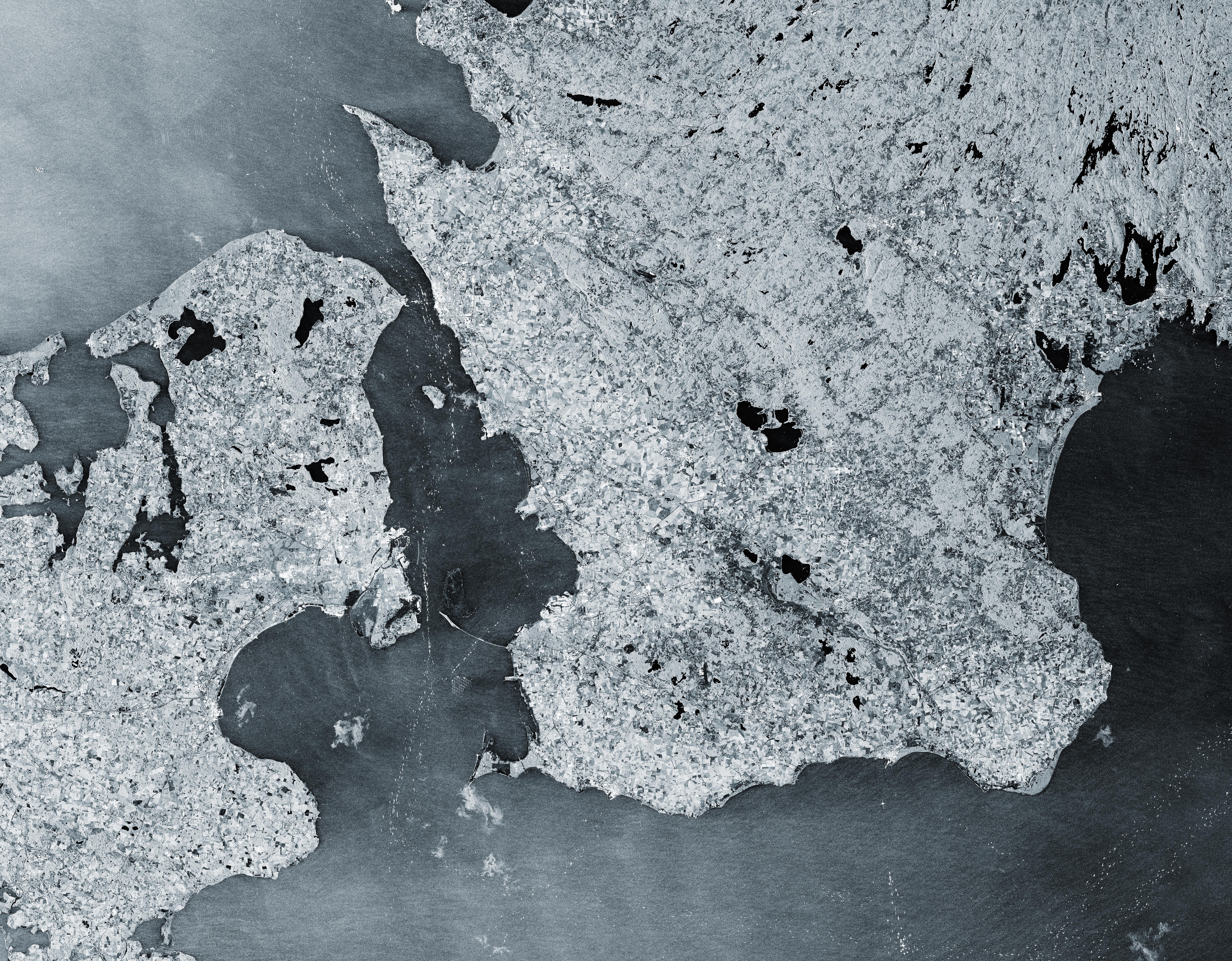 Satellite image of the Øresund Strait