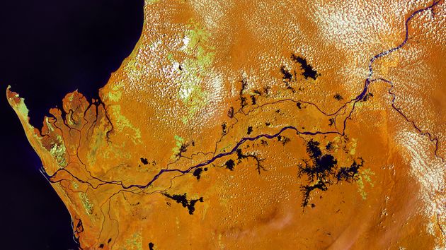 Satellite image of Gabon
