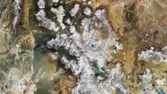Satellite image of an area of the Andean Altiplano in southern Bolivia