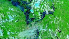 Satellite image of flooding in Cambodia