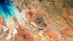 Satellite image of Kimberley region in Australia
