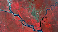 Satellite image of Dhaka, Bangladesh